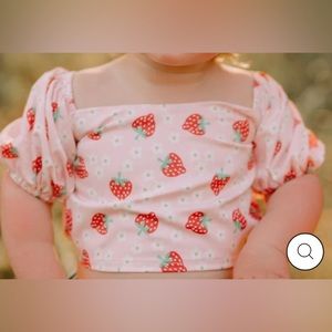 Off Shoulder Strawberry Top